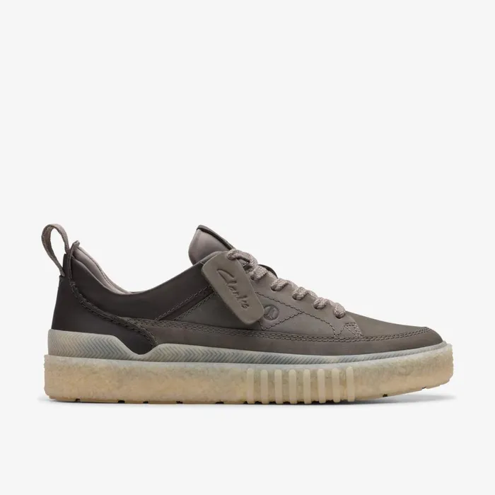 Clarks Trainers Somerset Lace Dark Grey Nubuck 8211 Men