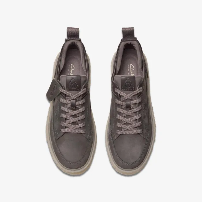 Clarks Trainers Somerset Lace Dark Grey Nubuck 8211 Men