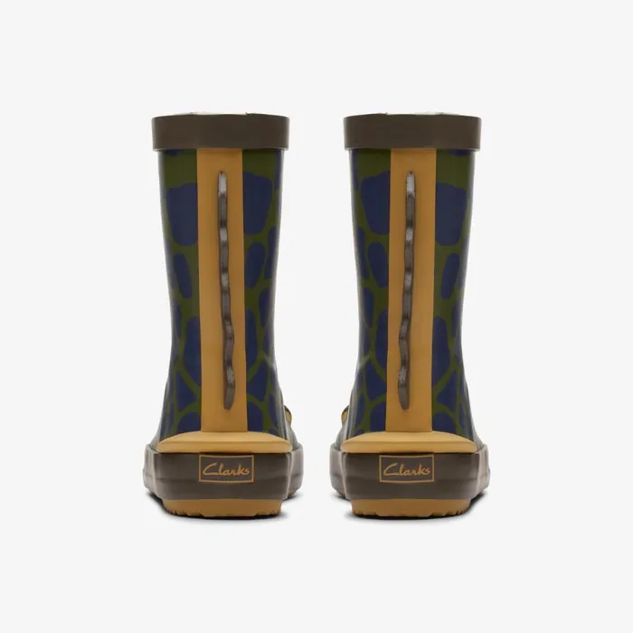 Clarks Wellies Tarri Run Toddler Khaki 8211 Kids
