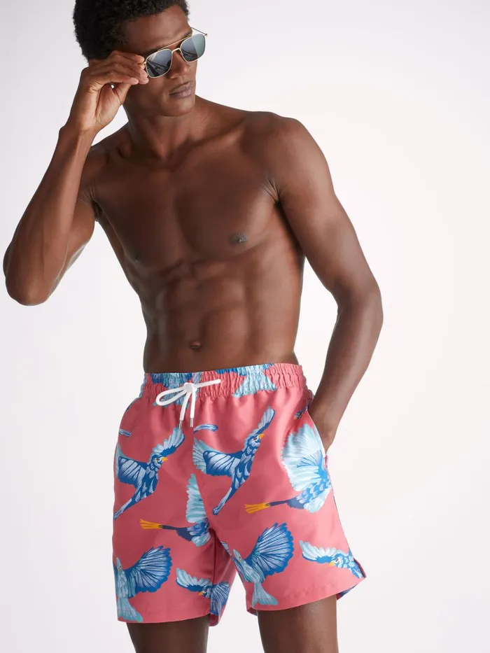Classic Fit Swim Shorts Men Derek Rose Swim Shorts Maui 54 Multi