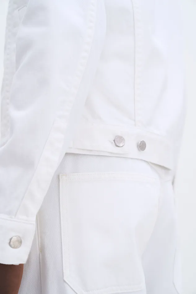 Coats and Jackets Classic Jean Jacket Ecru Wash filippak Men