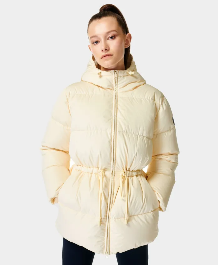 Coats and Jackets Women Sweaty Betty Alto Puffer Jacket Limestone White
