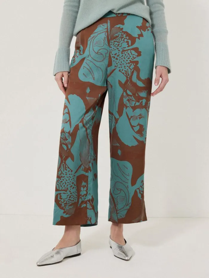 Collage Stitch Detail Trouser Blue Women Jigsaw Trousers