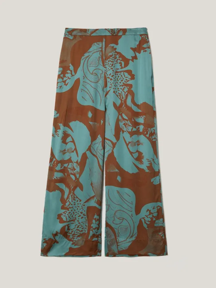 Collage Stitch Detail Trouser Blue Women Jigsaw Trousers