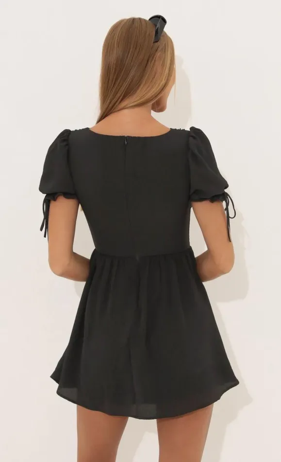 Crepe Corset Dress Black Women LUCY IN THE SKY Mini Dresses Crepe Corset Dress Black Women LUCY IN THE SKY Mini Dresses