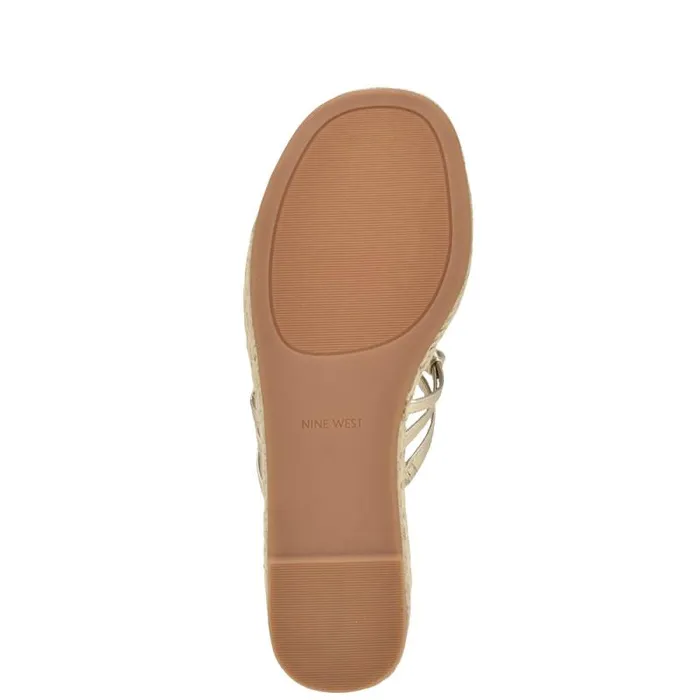 Cristy Espadrille Wedge Sandals Platino Women Nine West Sandals Cristy Espadrille Wedge Sandals Platino Women Nine West Sandals