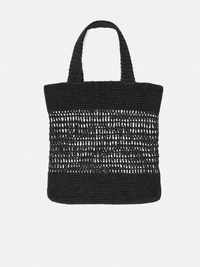 Crochet Tote Black Women Jigsaw Bags