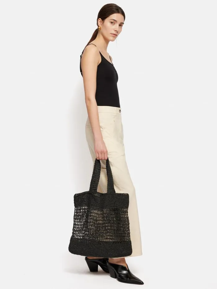 Crochet Tote Black Women Jigsaw Bags