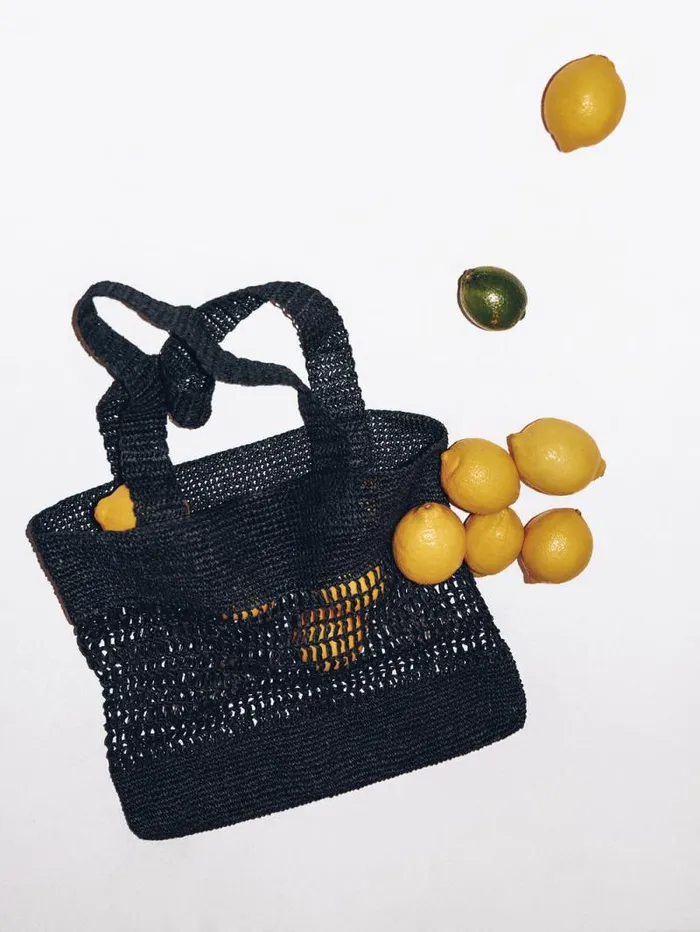 Crochet Tote Black Women Jigsaw Bags