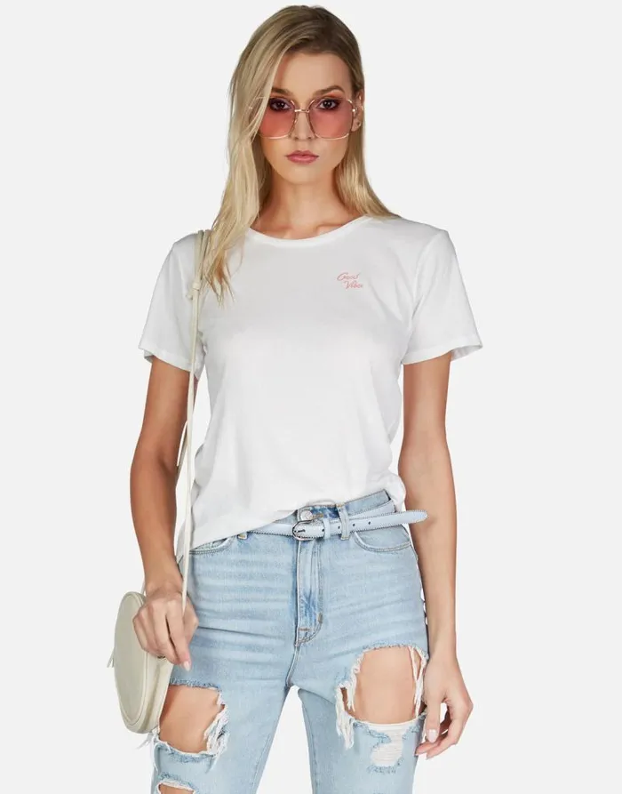 Croft Happy Cloud Hamsa Milk Women Lauren Moshi Short Sleeve