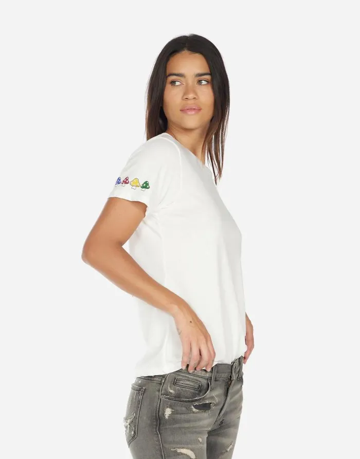 Croft Mushroom Happyface Milk Women Lauren Moshi Short Sleeve