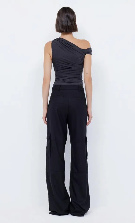 Cropped Shop Bec Bridge Serene Top Charcoal