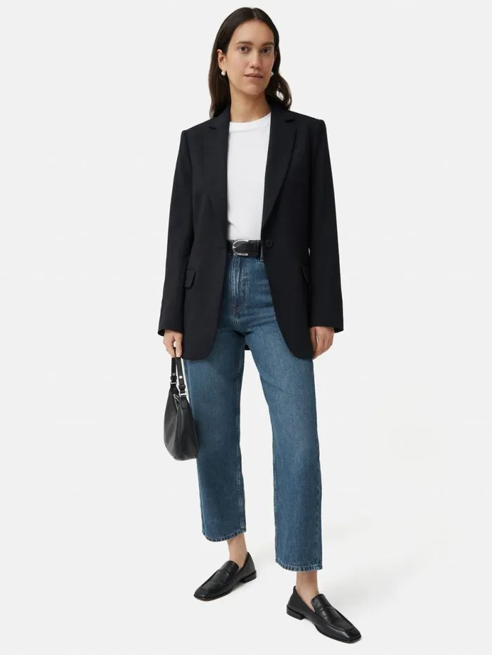 Crosshatch Knox Blazer Navy Women Jigsaw Suits and Tailoring