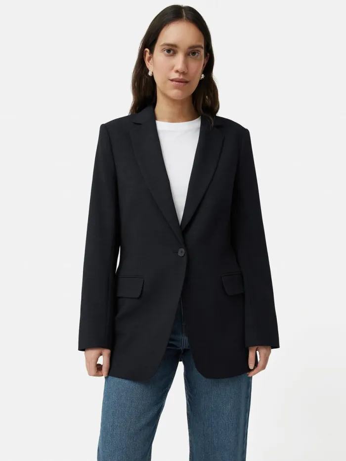 Crosshatch Knox Blazer Navy Women Jigsaw Suits and Tailoring