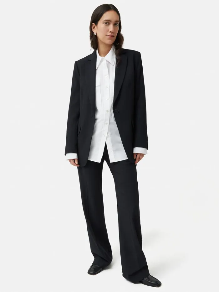 Crosshatch Knox Blazer Navy Women Jigsaw Suits and Tailoring