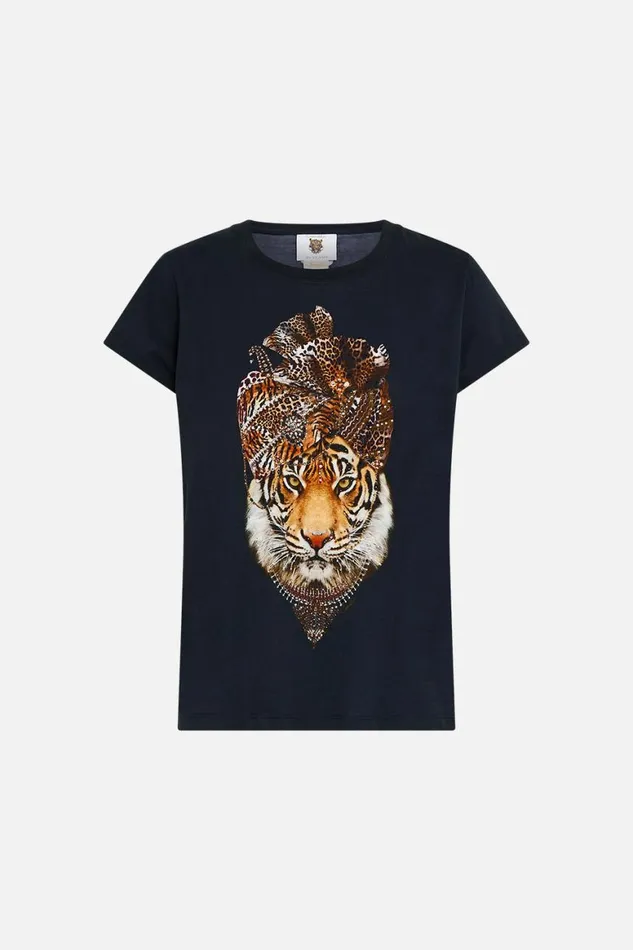 CURVED HEM FITTED TEE JAGUAR Jaguar Womens Camilla Tees
