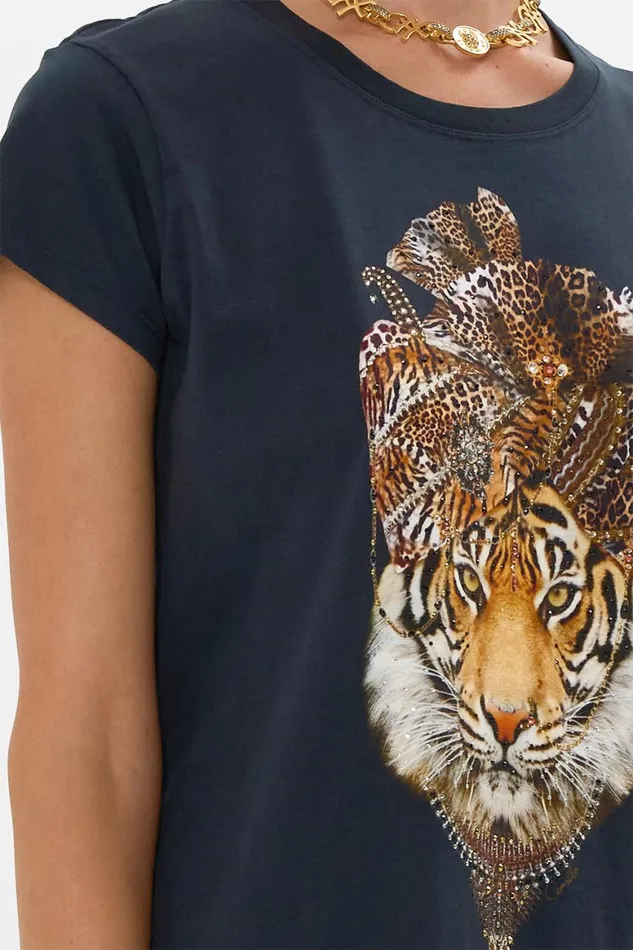 CURVED HEM FITTED TEE JAGUAR Jaguar Womens Camilla Tees