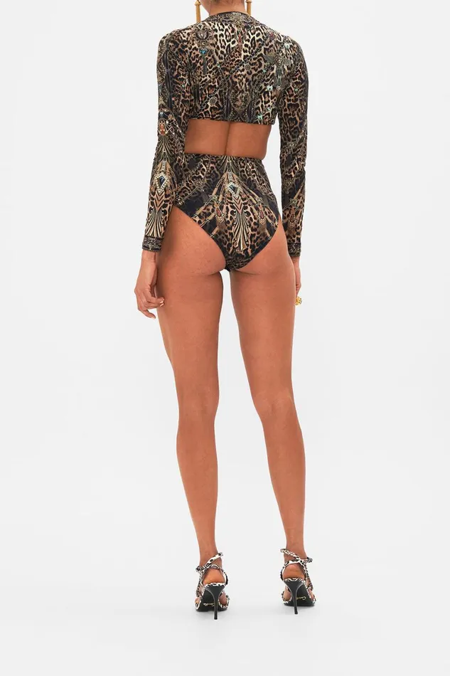 CUT OUT BODYSUIT WITH TRIM AMSTERGLAM Amsterglam Womens Camilla Bras and Underwear