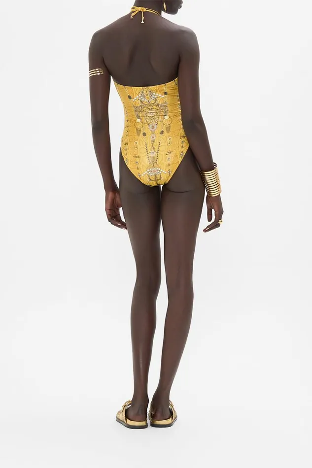 CUT OUT HALTER ONE PIECE WITH TRIM VALLEY OF THE KINGS Valley Of The Kings Womens Camilla One Pieces