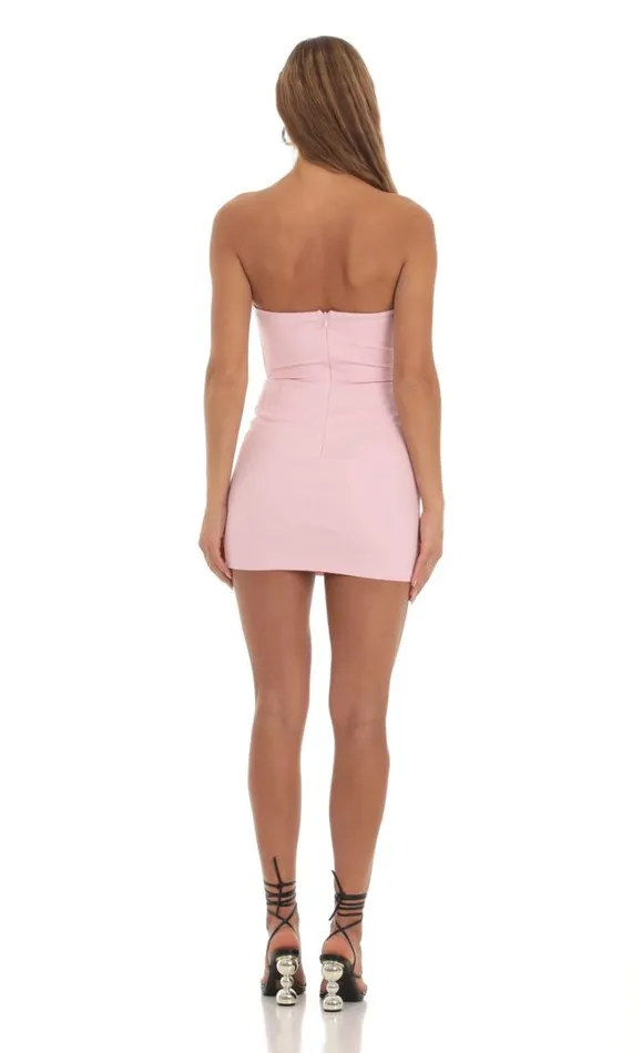 Cutout Mini Dress Pink Women LUCY IN THE SKY Mini Dresses Cutout Mini Dress Pink Women LUCY IN THE SKY Mini Dresses