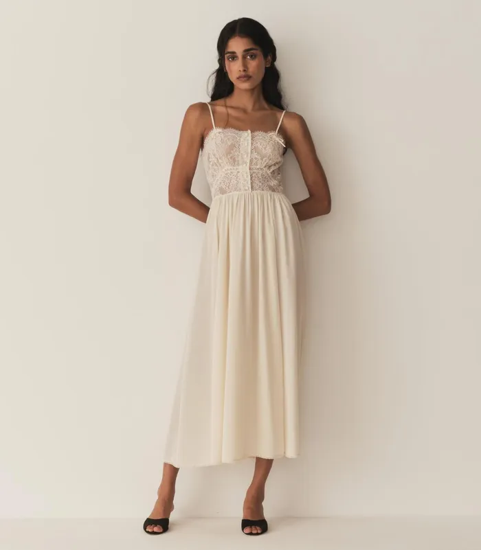 DEN Dresses Women Corinne Dress Mother Of Pearl