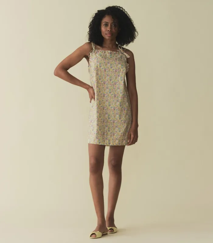 DEN Dresses Women Dee Dress Chrysanthemum Sky Floral