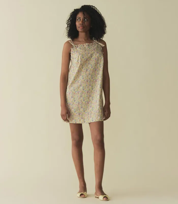 DEN Dresses Women Dee Dress Chrysanthemum Sky Floral DEN Dresses Women Dee Dress Chrysanthemum Sky Floral