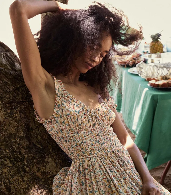 DEN Dresses Women Emmaretta Dress Wild Clover Floral DEN Dresses Women Emmaretta Dress Wild Clover Floral