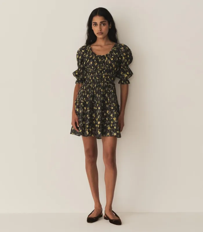 DEN Dresses Women Ismene Dress Noir Winding Blossoms