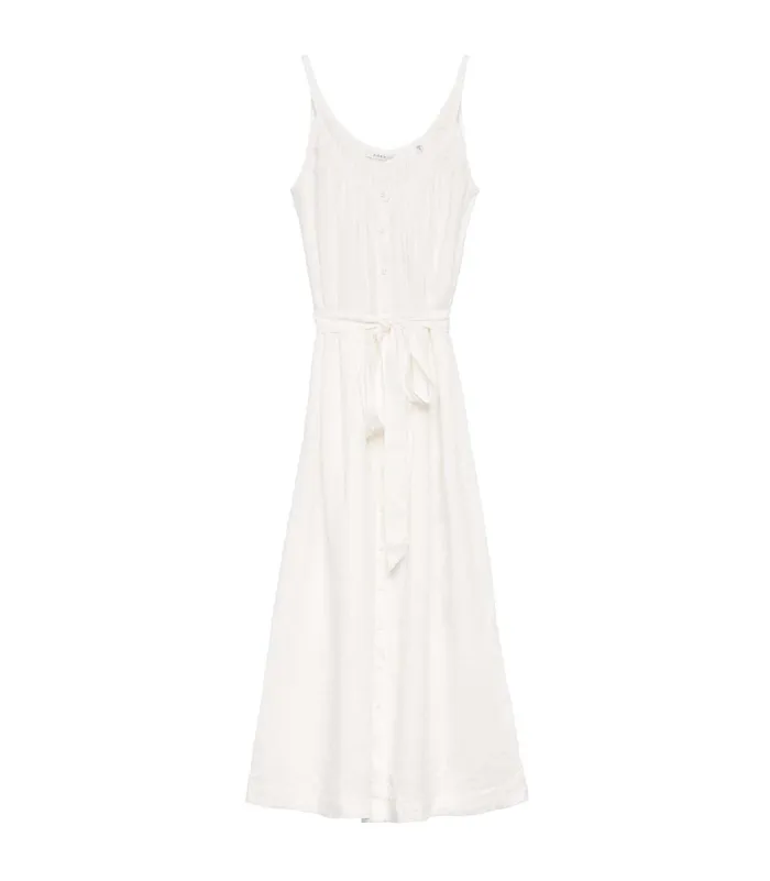 DEN Dresses Women Nevita Linen Dress Salt DEN Dresses Women Nevita Linen Dress Salt