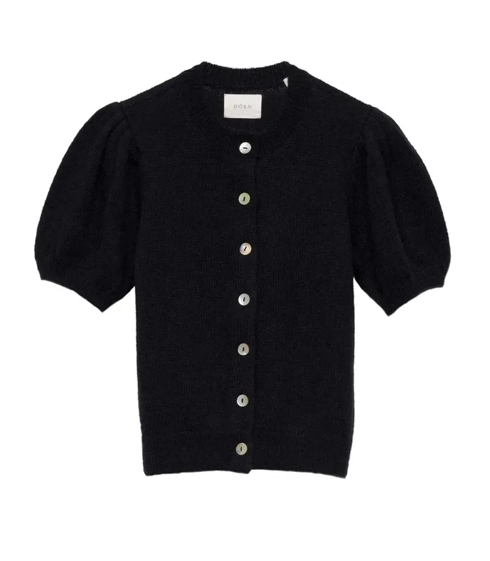 DEN Knitwear Women Anisa Cardigan Black DEN Knitwear Women Anisa Cardigan Black