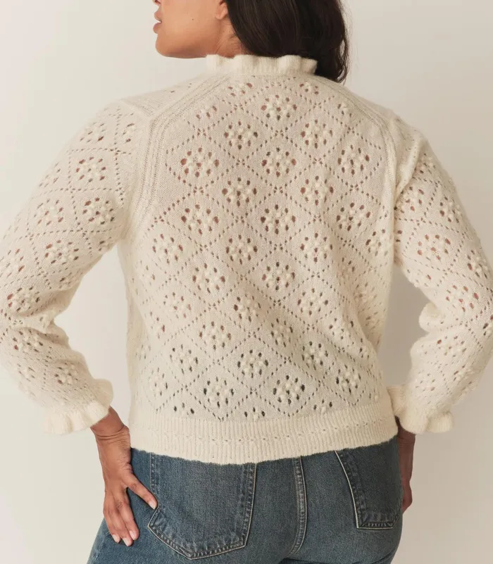 DEN Knitwear Women Claudie Cardigan Ivory DEN Knitwear Women Claudie Cardigan Ivory
