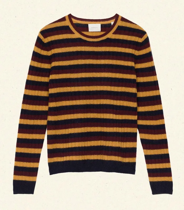 DEN Knitwear Women Hyeres Cashmere Sweater Carrington Stripe DEN Knitwear Women Hyeres Cashmere Sweater Carrington Stripe