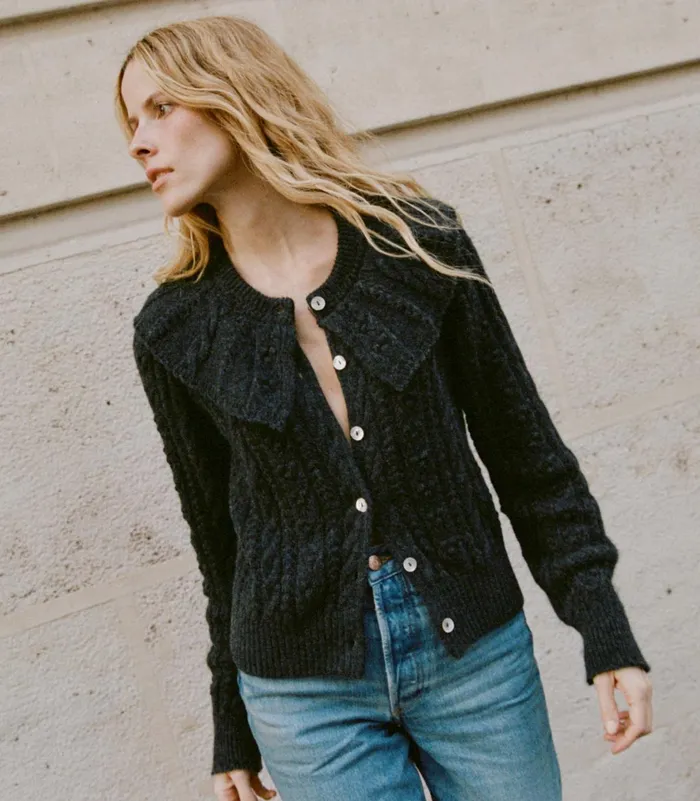 DEN Knitwear Women Nerina Cardigan Moonshadow DEN Knitwear Women Nerina Cardigan Moonshadow