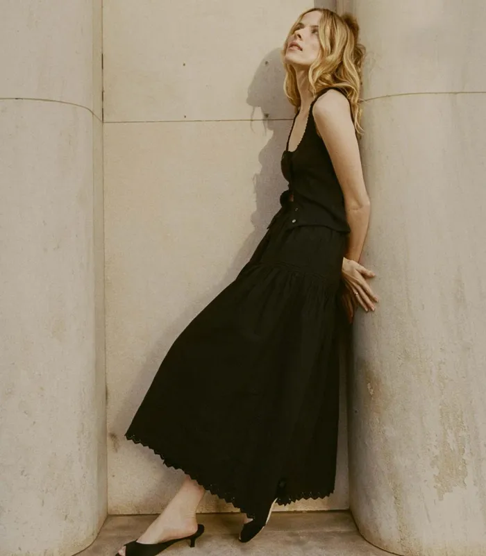 DEN Skirts Women Sebastiane Skirt Black DEN Skirts Women Sebastiane Skirt Black