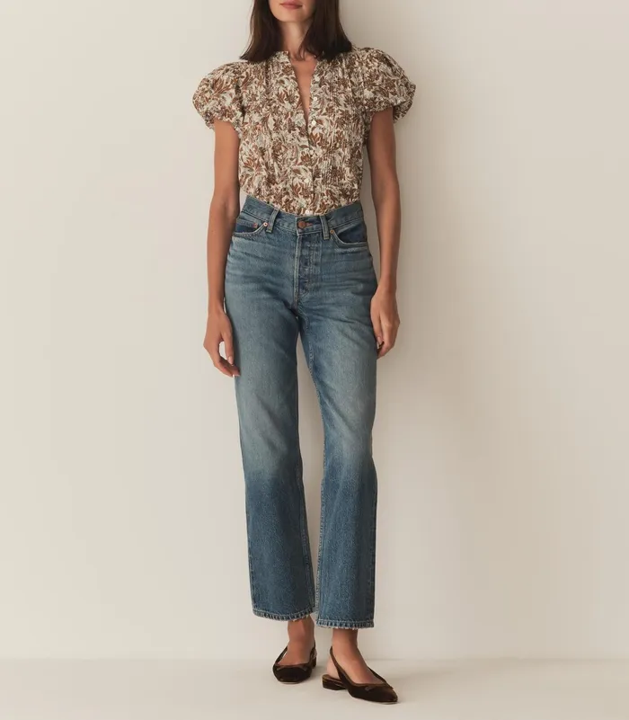DEN Tops Women Millie Top Blanc Narcissus Floral DEN Tops Women Millie Top Blanc Narcissus Floral