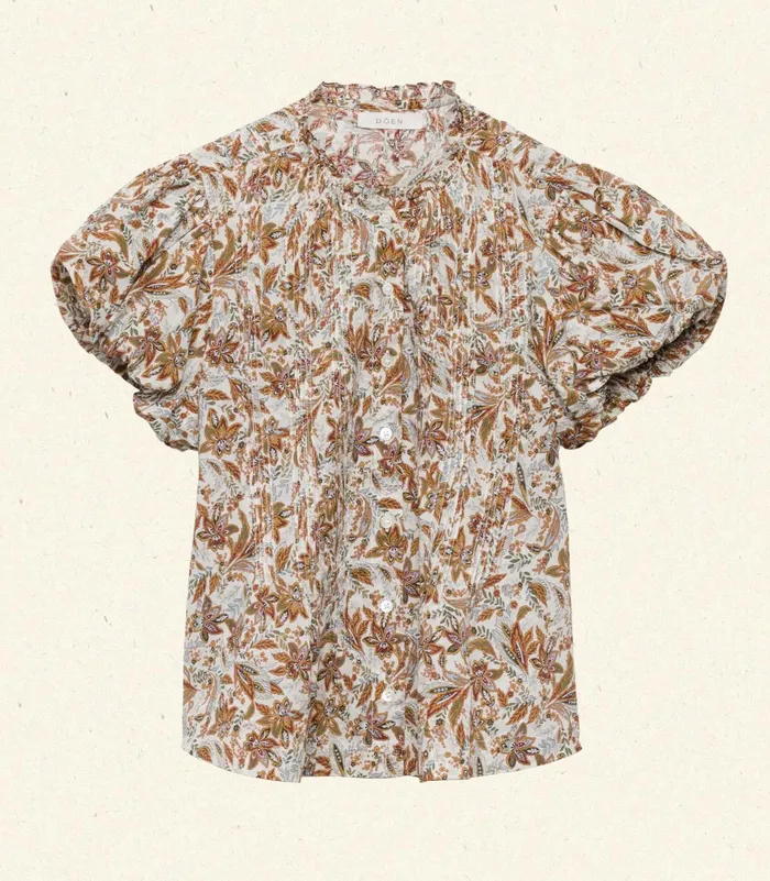 DEN Tops Women Millie Top Blanc Narcissus Floral DEN Tops Women Millie Top Blanc Narcissus Floral