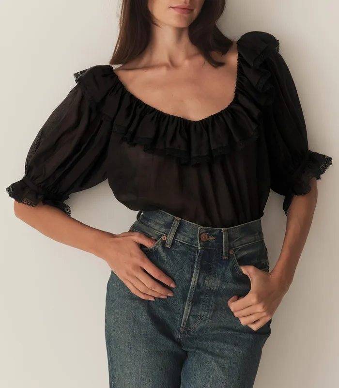 DEN Tops Women Samara Top Black