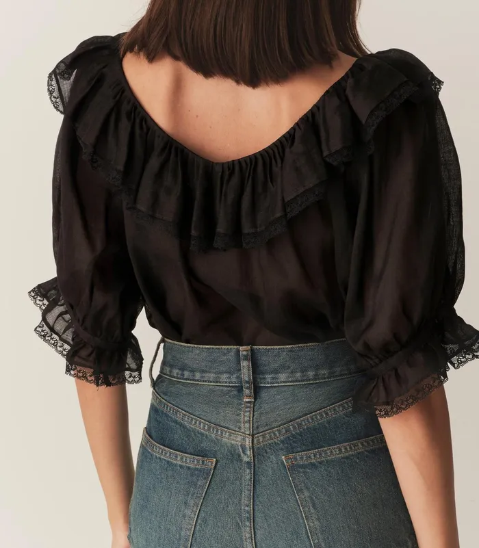 DEN Tops Women Samara Top Black