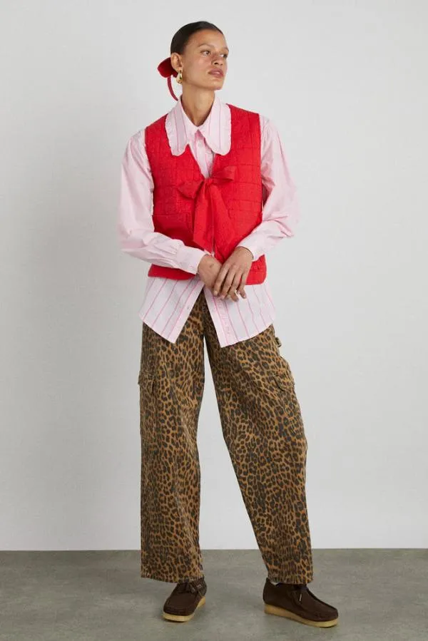Damson Madder Bottoms Women Dion Jean 8211 Leopard Cargo
