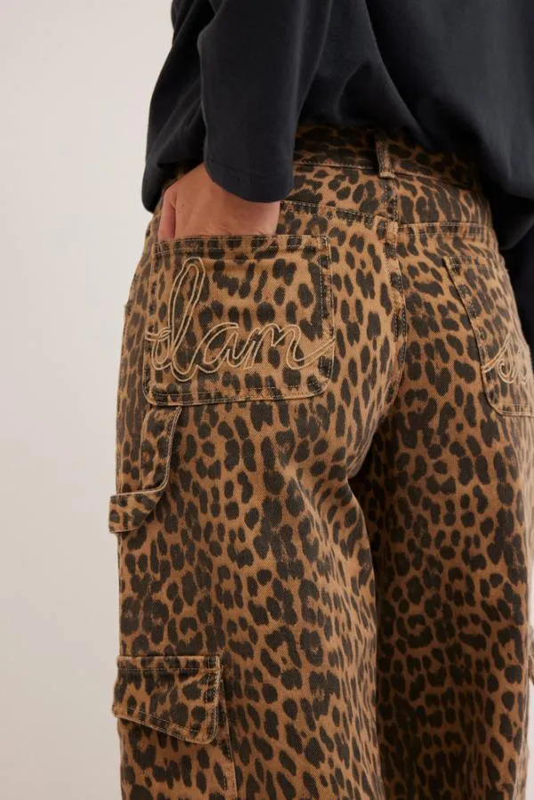 Damson Madder Bottoms Women Dion Jean 8211 Leopard Cargo