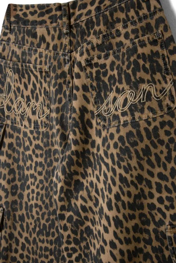 Damson Madder Bottoms Women Dion Jean 8211 Leopard Cargo