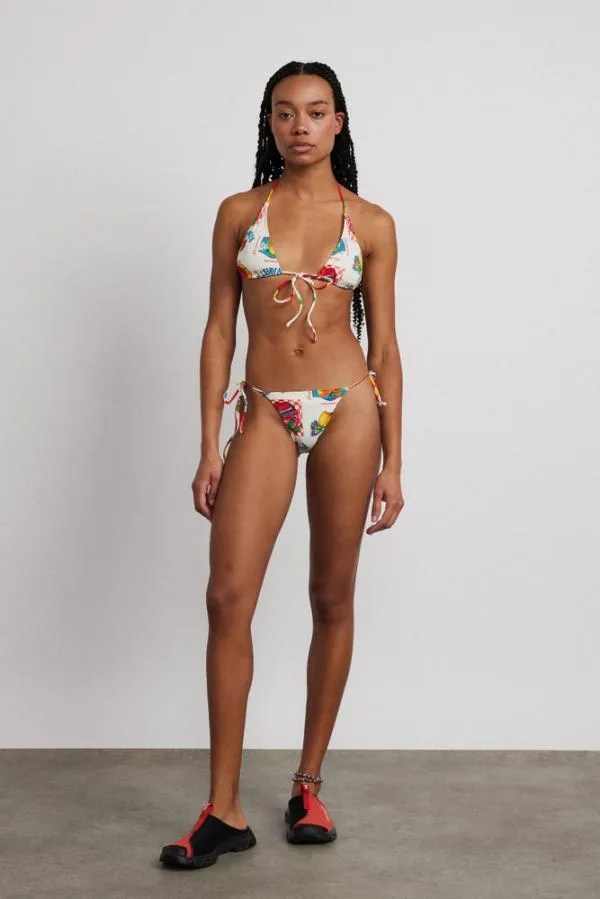Damson Madder Bottoms Women Tie Side Bikini Bottom 8211 Fruit Labels
