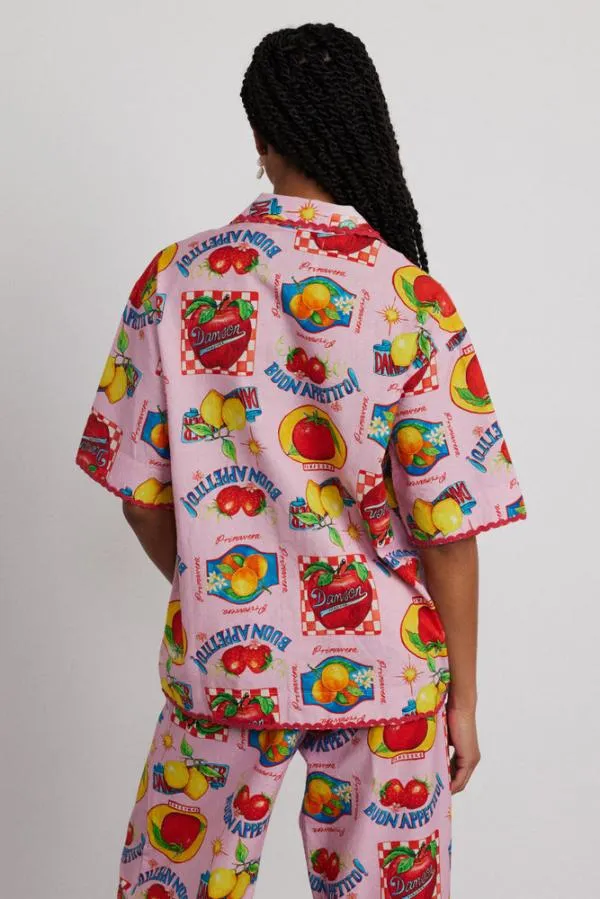 Damson Madder Coords Women Chlo Shirt 8211 Fruit Labels