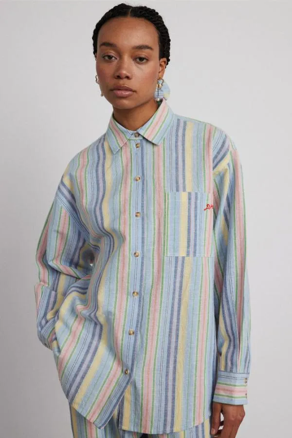 Damson Madder Coords Women Skyla Shirt 8211 Multi Stripe