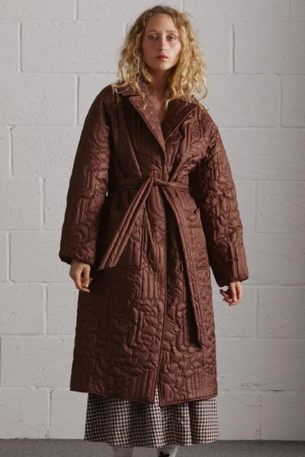 Damson Madder Jackets and Coats Women Gilda Coat Chocolate