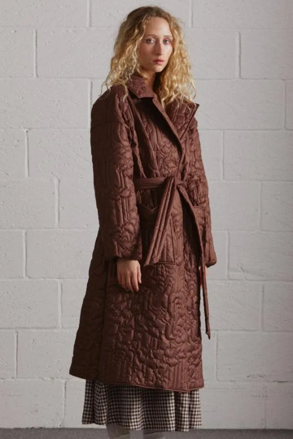 Damson Madder Jackets and Coats Women Gilda Coat Chocolate