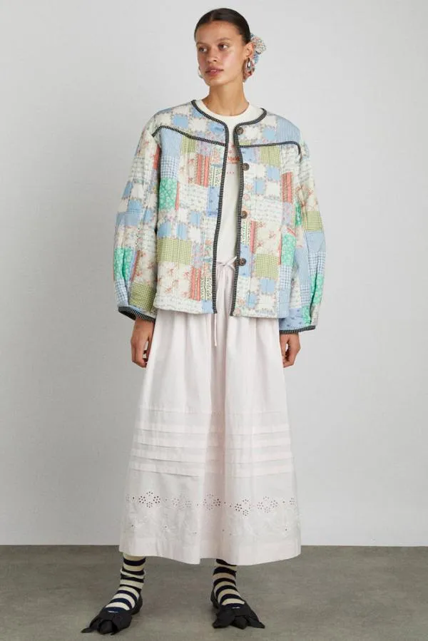 Damson Madder Jackets and Coats Women Macy Quilted Jacket 8211 Patchwork Floral
