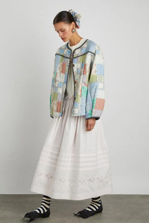 Damson Madder Jackets and Coats Women Macy Quilted Jacket 8211 Patchwork Floral
