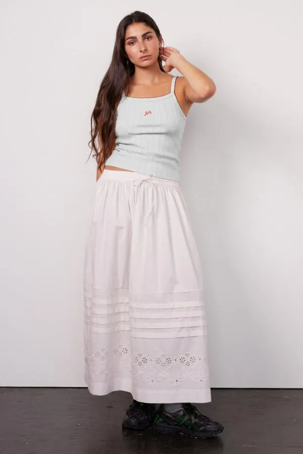 Damson Madder Tops Women Dm Cami Top 8211 White Pointelle